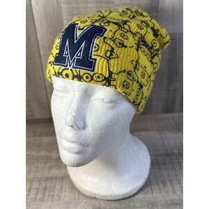 Despicable Me Minions Knit Beanie Cap Winter Yellow Embroidered M Youth